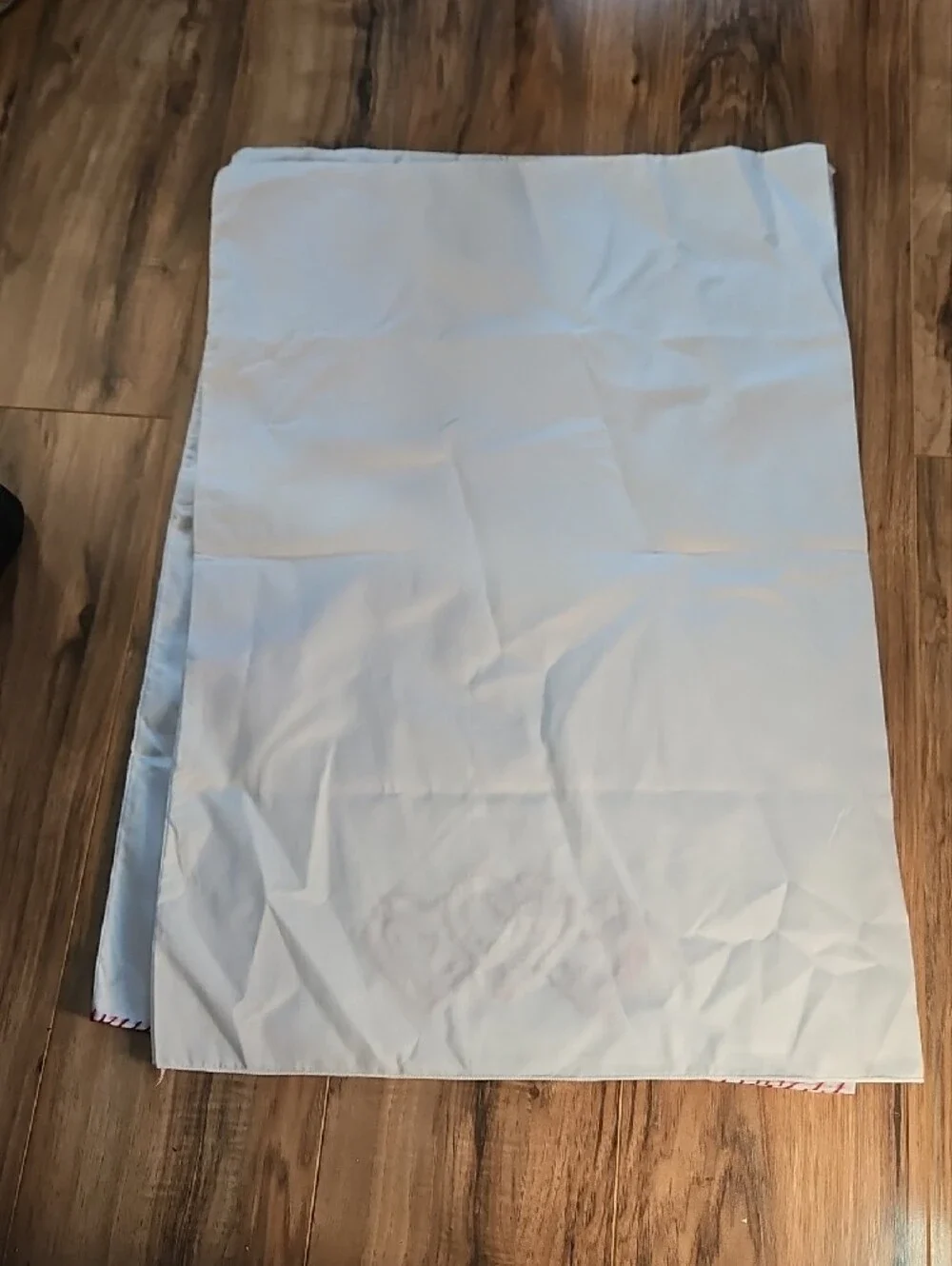 Hand Crafted White Pillowcases with Red Heart Embroidered Stitching